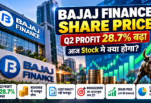 Bajaj Finance Share Price Q2 profit 28.7 percent and stock outlook