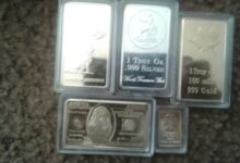 Gold and silver bars representing Gold Price Today and Silver Price Today