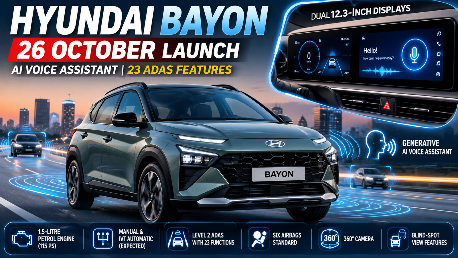 Hyundai Bayon launch date Hyundai Bayon launch date