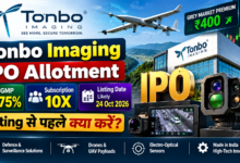 Tonbo Imaging IPO allotment GMP 75 percent subscription 10X listing